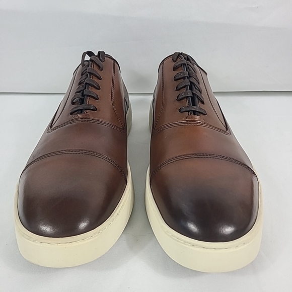 Allen Edmonds Park Avenue 2.0 Oxford Dress Sneaker Chili Brown Leather Sz 12 E - Picture 2 of 9